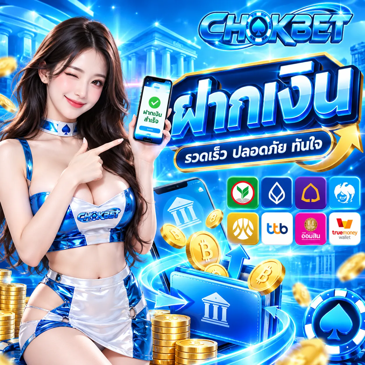 CHOKBET - ฝากเงิน